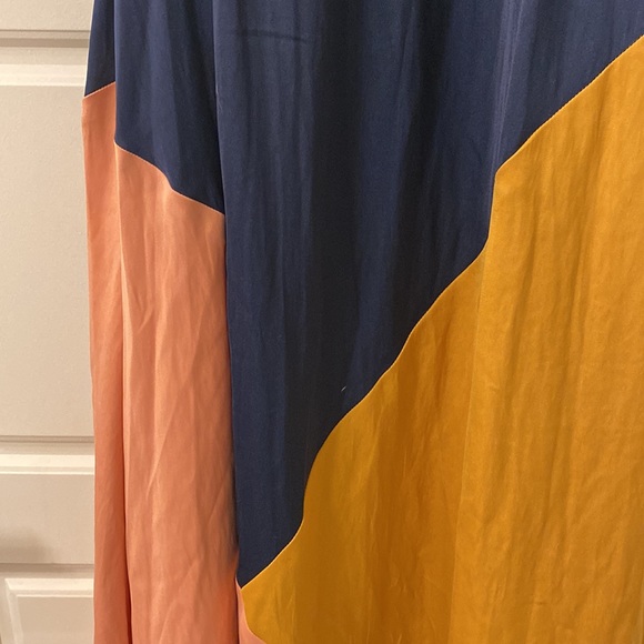 LOFT Colorblock Halter Swing Dress - Picture 3 of 7